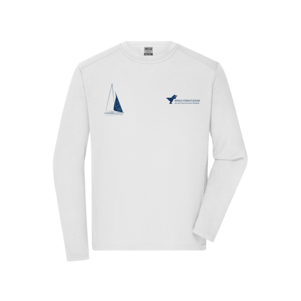 Druck Navy - Men's Workwear-Longsleeve-T Miniaturansicht