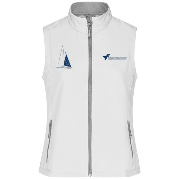 Druck Navy - Ladies' Promo Softshell Vest Miniaturansicht