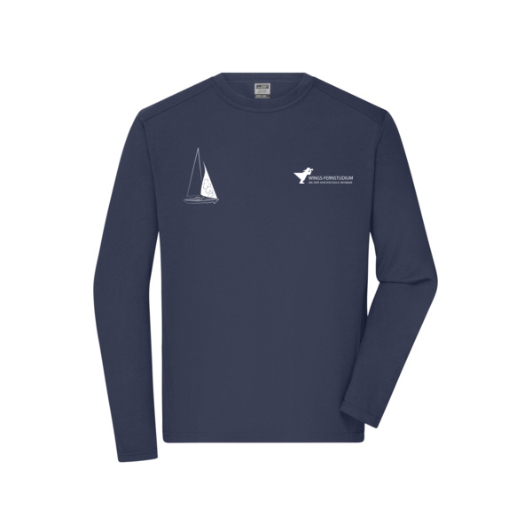 Druck Weiß - Men's Workwear-Longsleeve-T Miniaturansicht