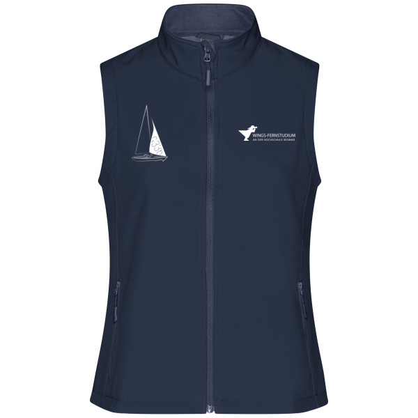 Druck Weiß - Ladies' Promo Softshell Vest Miniaturansicht
