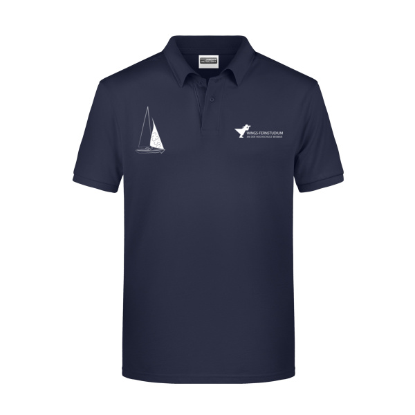 Druck Weiß - Men's Basic Polo   OCS Standard Miniaturansicht