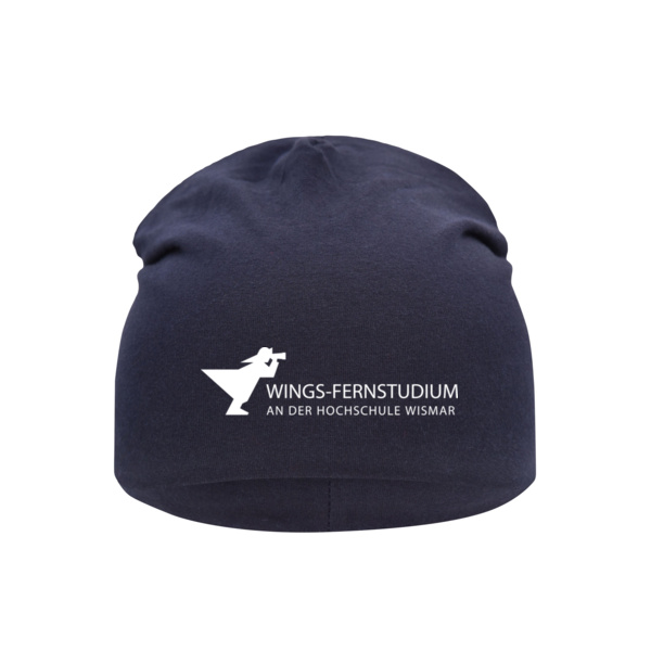 Capdruck weiß - Jersey Beanie Miniaturansicht